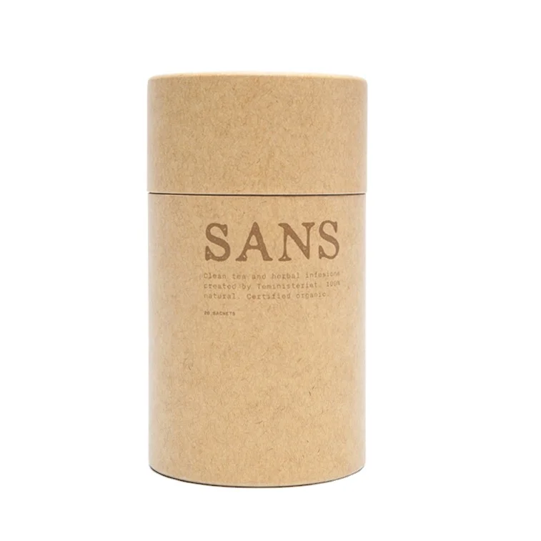 
Cylinder Granola Round Paper Tube Packaging Round Gift Box For Mushroom Coffee Powder 