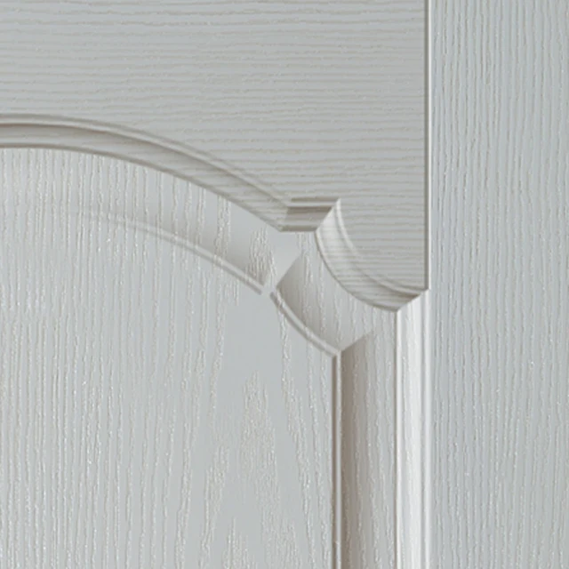 
GO-B10 Modern titanium white primer door skin panel wood grain moulded mdf/hdf door skin sheet 