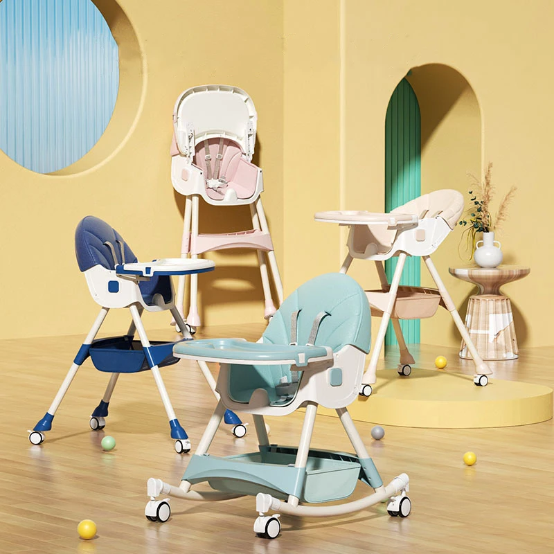 Cheap Antilop Free Shipping Baby Food Feeding High Chairs For Boy Twins Restaurants 3 In One Transparent Orthopaedic Bloom