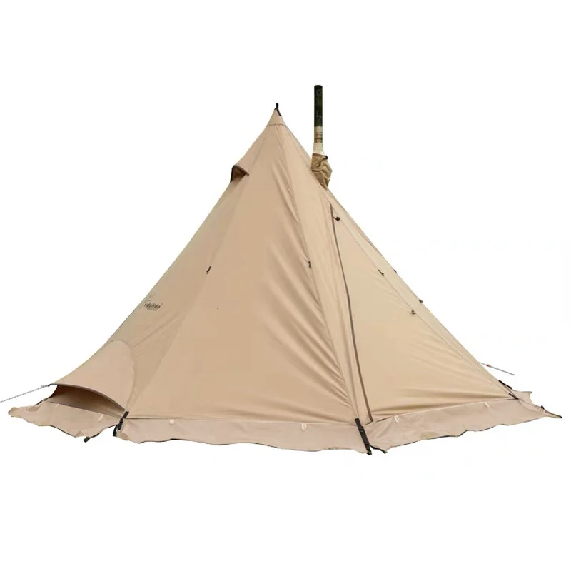2021 Cotton Outdoor Tents Glamping thick Teepee Tent Waterproof Pyramid Indian Tent 3-5 people
