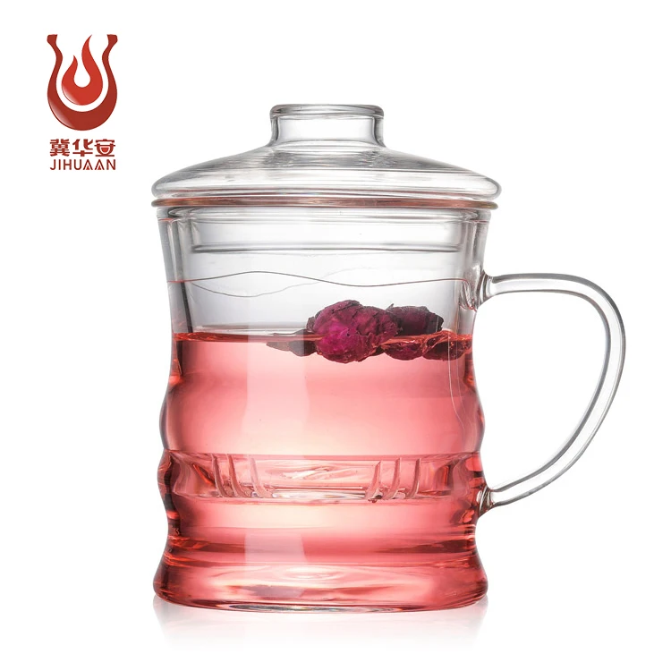 Лучшее качество, термостойкая стеклянная кофейная чашка с крышкой