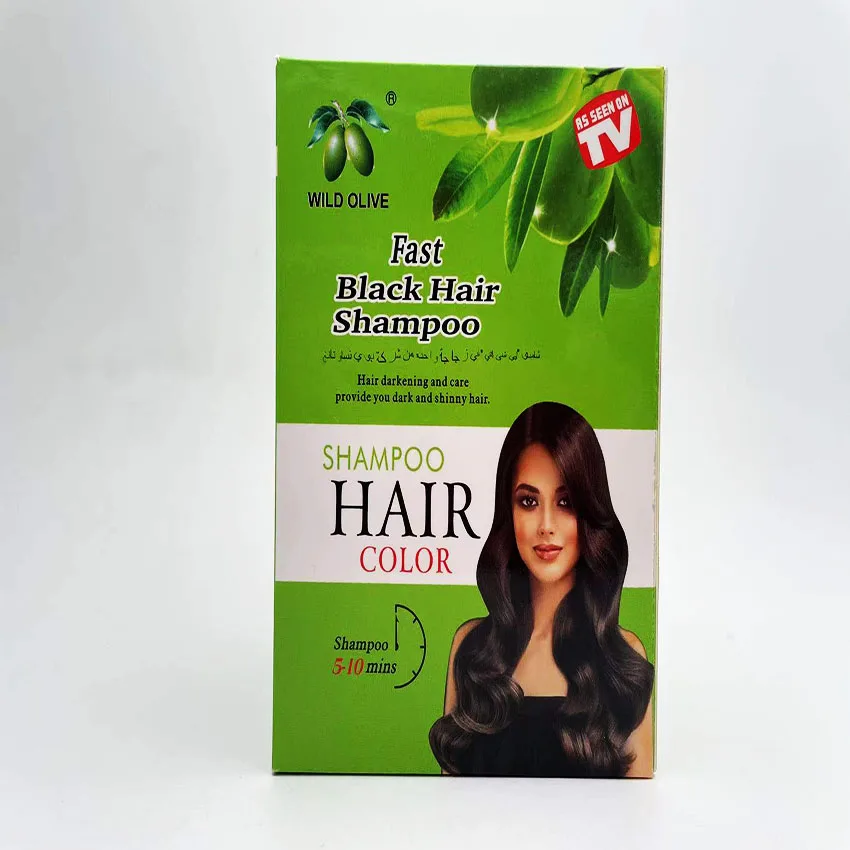 25mlx10wildolive hair dye shampoo factory wholesale