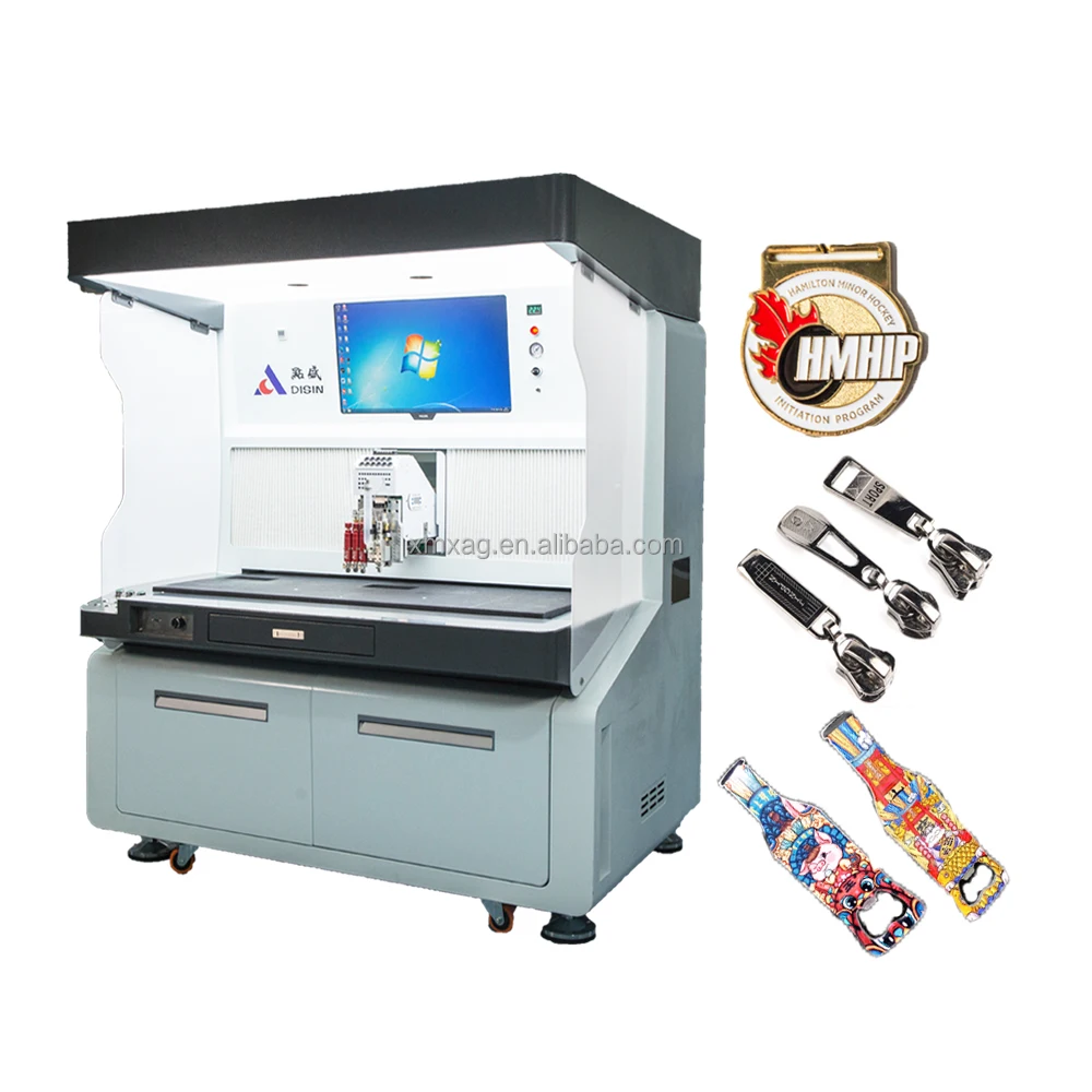 dispensing what? Glue And Paint / Paint dispensing machine Automatic Spray Painting Machine For Refrigerator Magnet Lapel