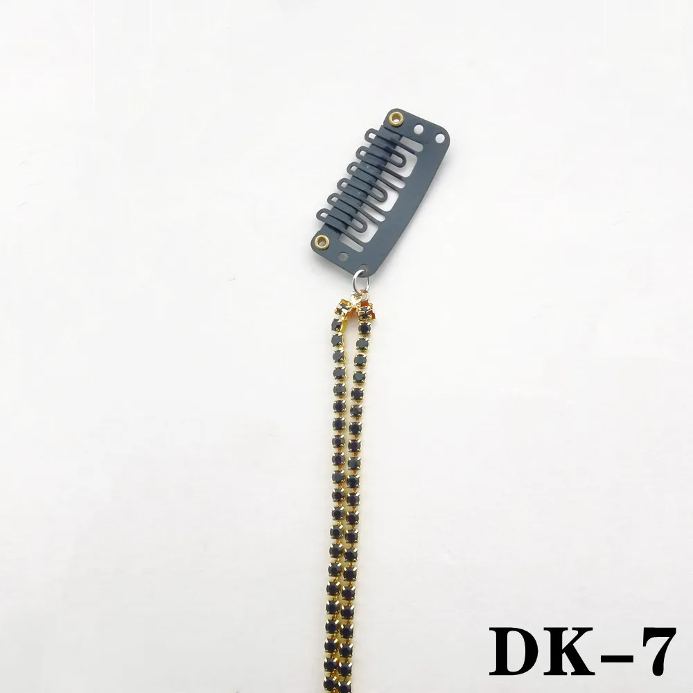 Shiny Rhin Tassel Hairpin estone Shining Diamond Hair Chain Barrettes Temperament Braided Hair Dreadlocks Hair Accessories