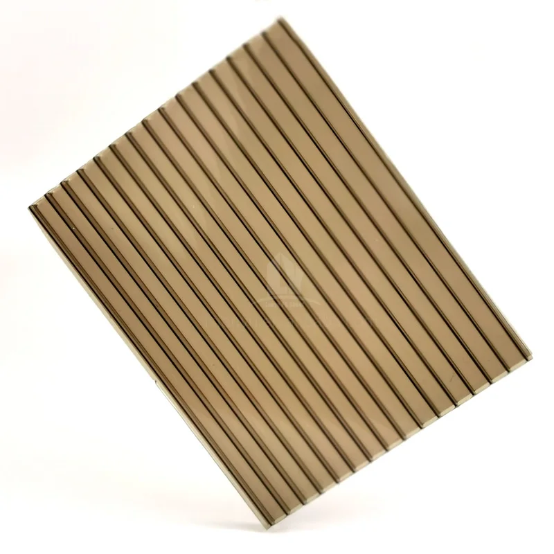 3mm 4mm 6mm 8mm 10mm bronze twin-wall lightweight polycarbonate hollow sheet