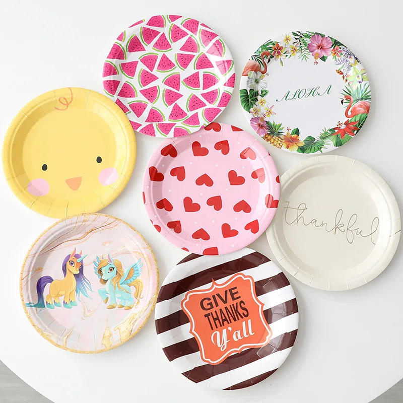 Jiangxi Xietai Landward Paper Plate Dinner Set 72 pcs Other Tableware Disposable Plates for Cake