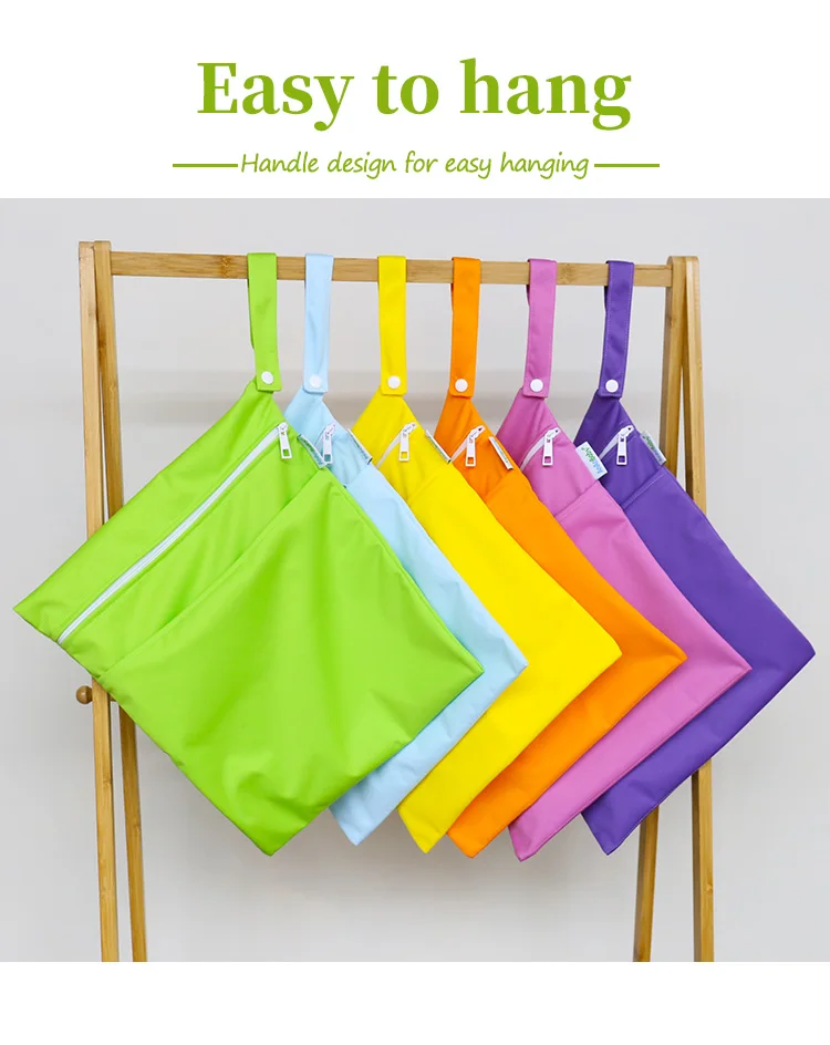 Ananbaby Leak Proof Anti Dirt Portable Swimsuit Travel Carry Bag Economical Eco Diaper Wet Bags Waterproof