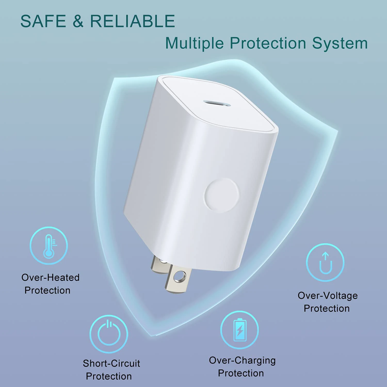 Большая сила портативный мини Usb адаптер питания типа C Pd 20 Вт сетевое быстрое зарядное устройство для iphone 13 Pro Max PD быстрой зарядки