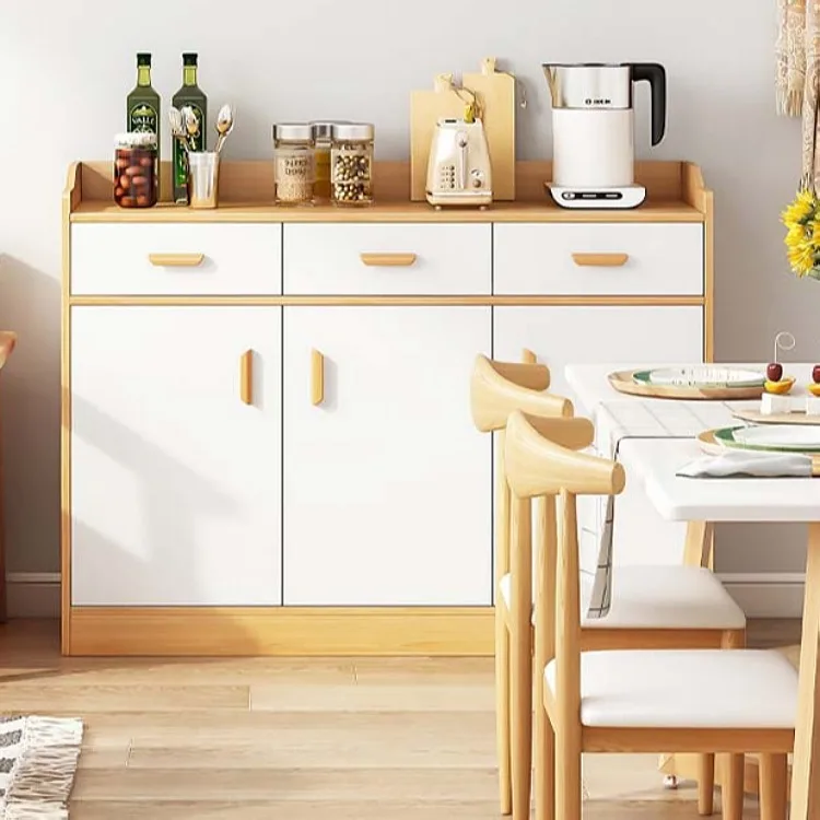 High Quality Modern High Gloss Buffet Sideboard Display Cabinets Wood Color Kitchen Cabinets Sideboards Buffet Cabinets