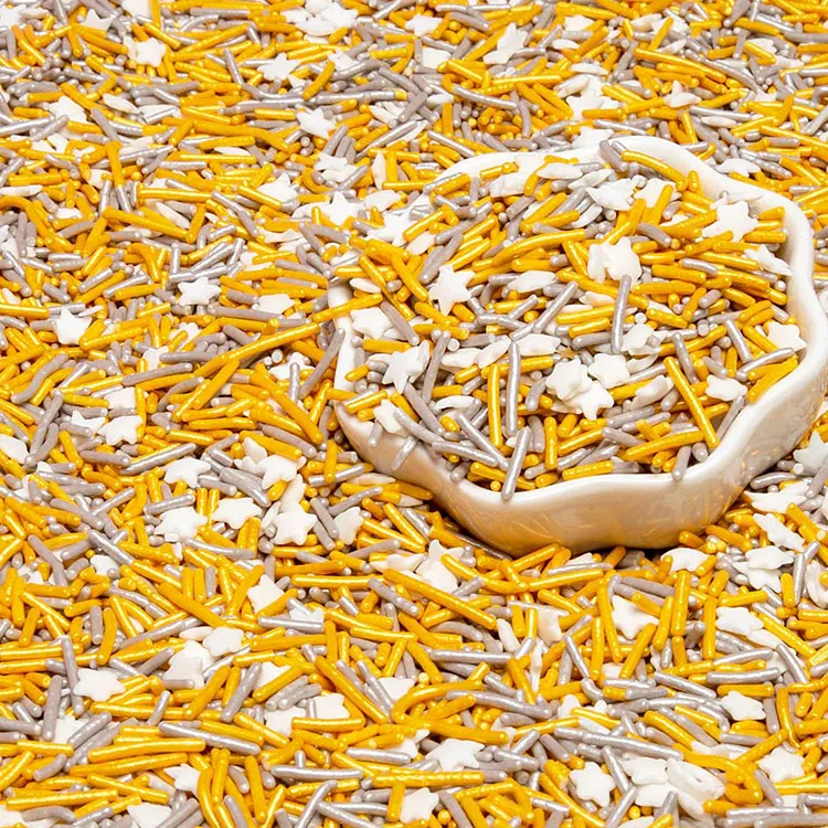 The Fine Quality Proper Price Edible Gold Shapes For Cake Sprinkles Flakes Decoration Pearl