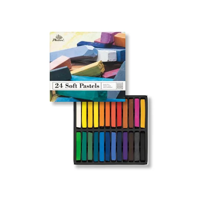 Kid Educational Toys art supply School Phoenix 24 color soft pastel Art set
