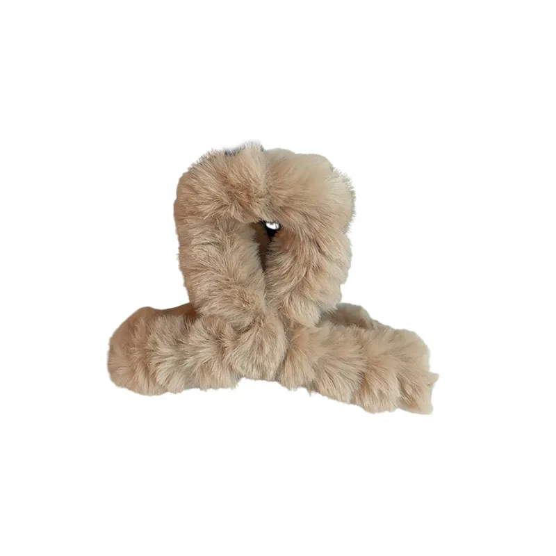 Осень-зима новые плюшевые зажимы для волос