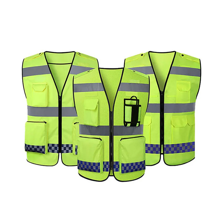 Road traffic Industrial construction safety work clothes High visibility safety working vest reflective vest
