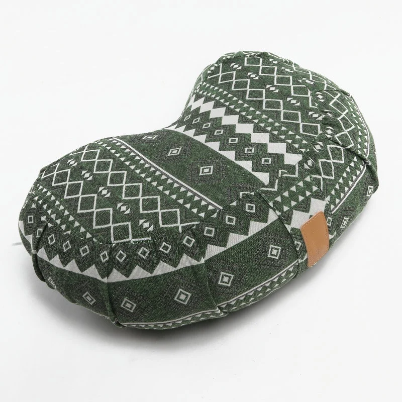 
Wholesale Manufacturer OEM Custom Logo Print Yoga Buckwheat Husk Pillow Bolster Meditation Cushion 