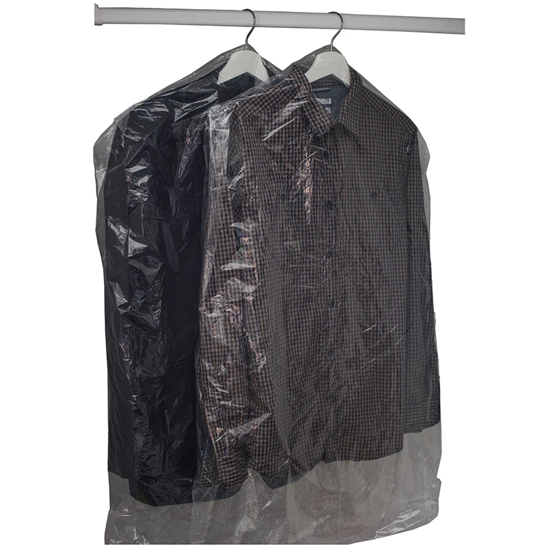 Plastic Customized LDPE Clear Transparent Laundry Dry Cleaning Garment Bag on Roll