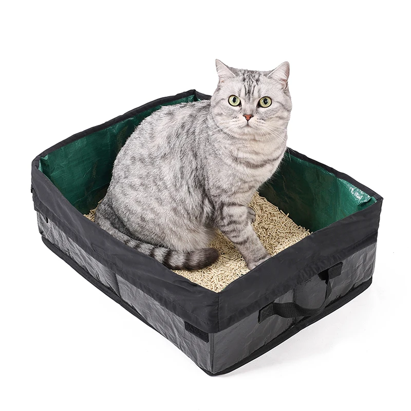 High quality removable waterproof cat litter box portable foldable house