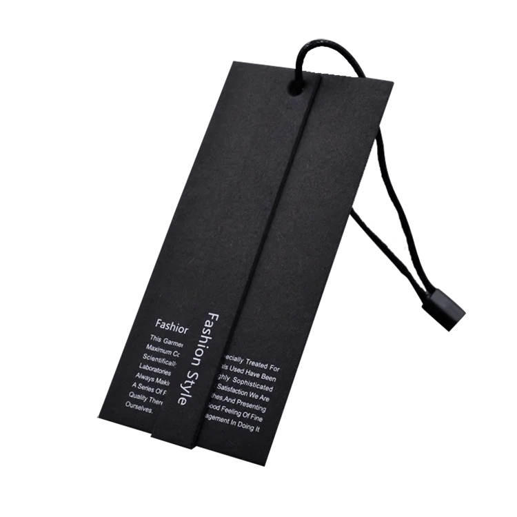 custom hang paper tag Labels price tags for clothes garment Clothing hang Tags