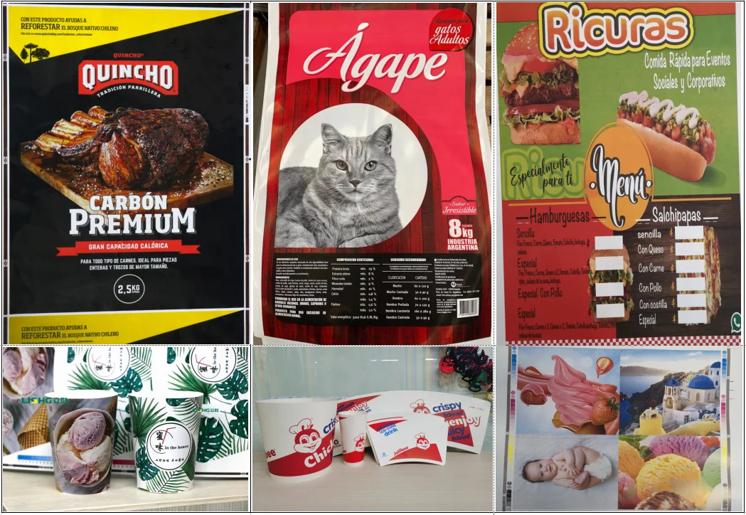 Полиэтиленовый пакет 6 видов цветов типа стопки BOPP PE PET flexo печатная машина с CE