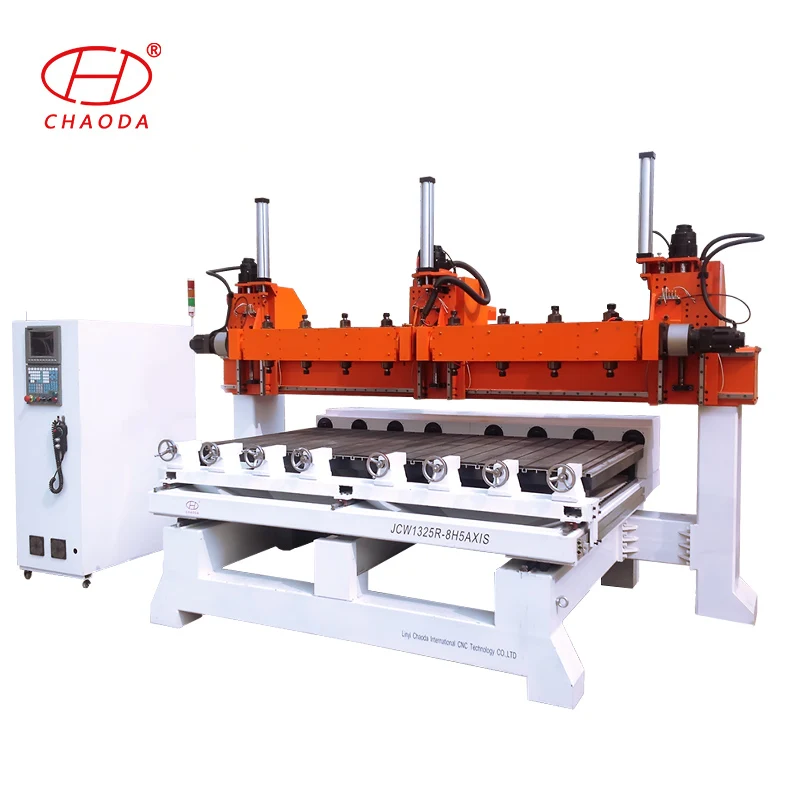 4 6 8 10 12 Heads 5 Axis 3D Rotary Multi Spindle CNC Router, Wood Chair CNC Router