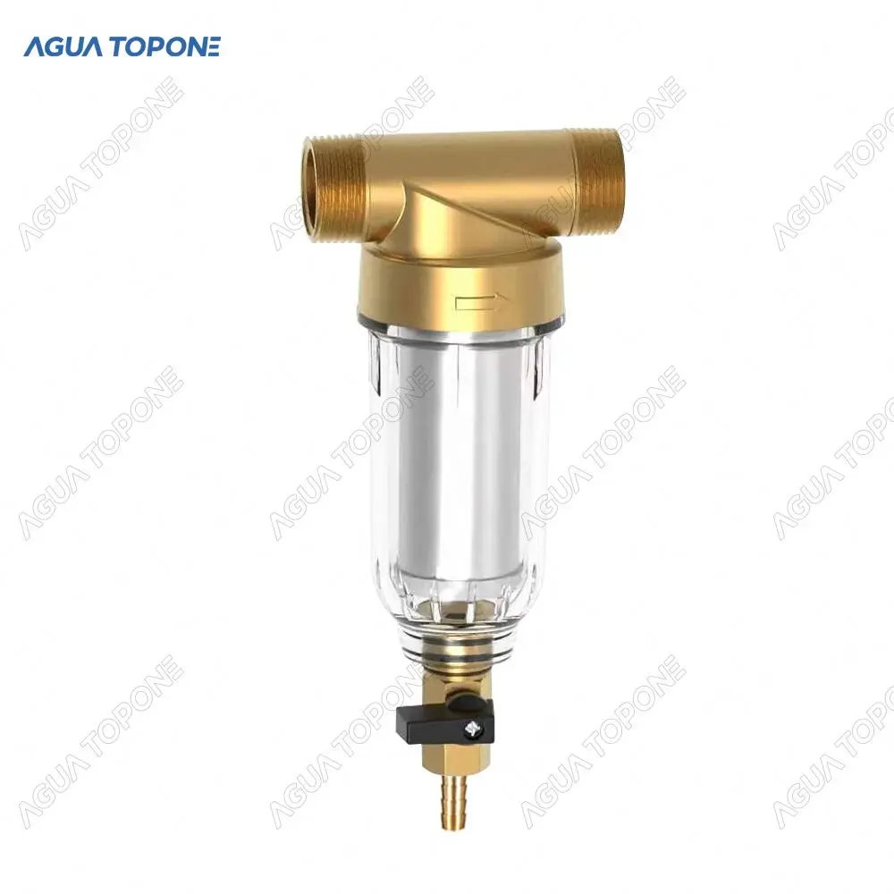 Stainless Steel Pre-filtration System Backwash Function Spin Down Sediment Filter Automatic