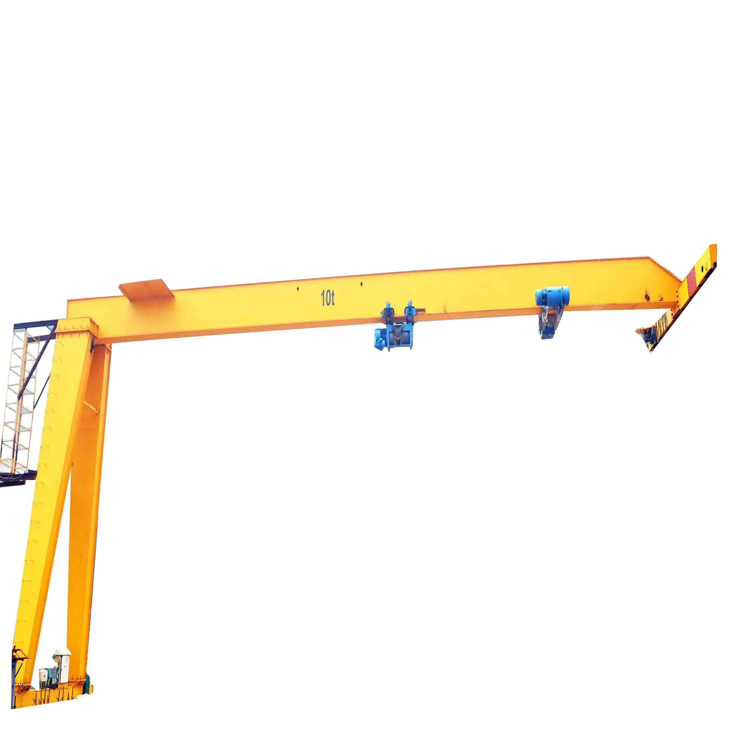 Single girder electric hoist semi half mobile gantry crane 5 ton best price