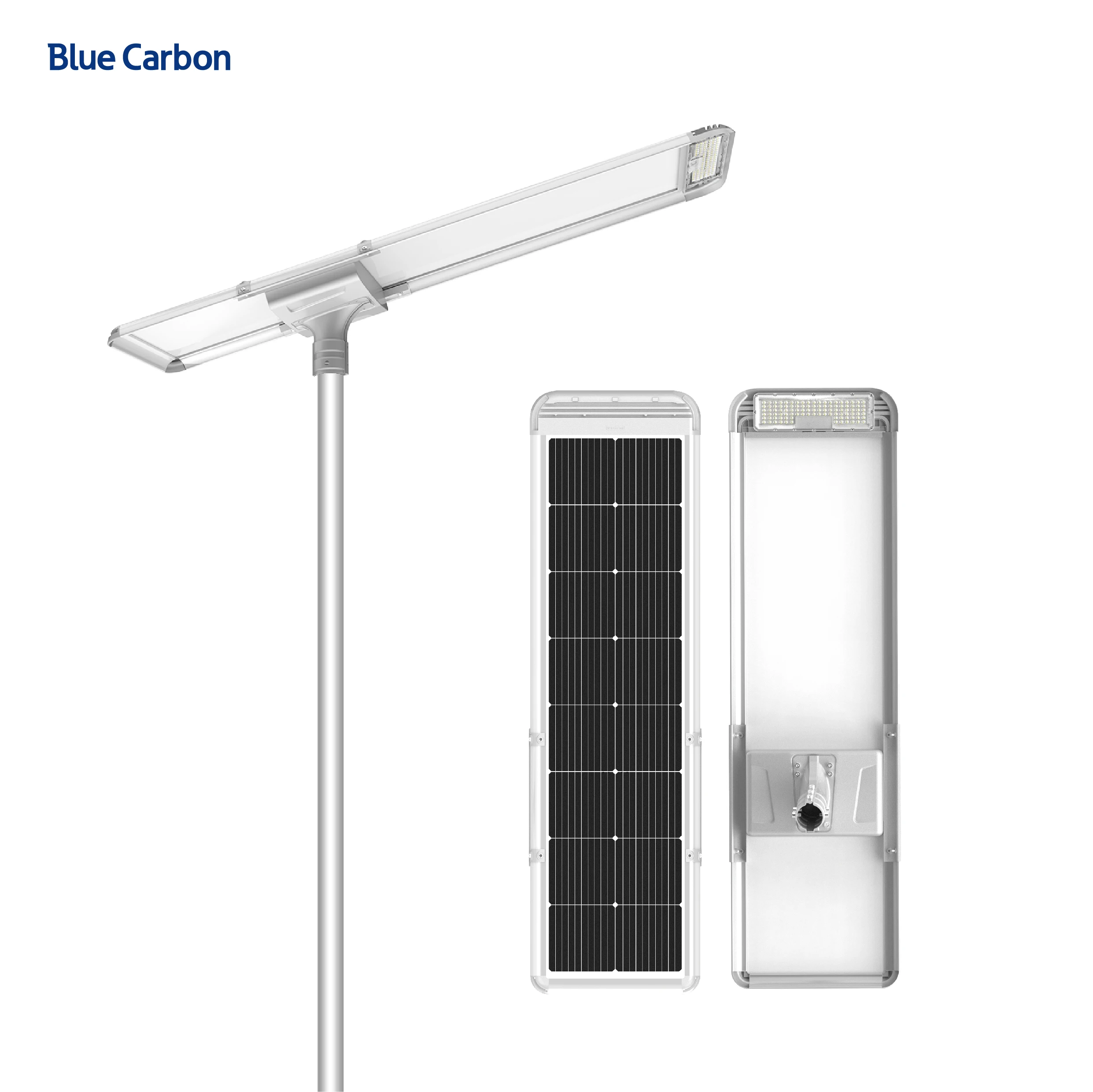 Blue Carbon 10 Years Warranty Outdoor IP66 Waterproof 60W Street Lamp Integrated All In One Solar Street Light