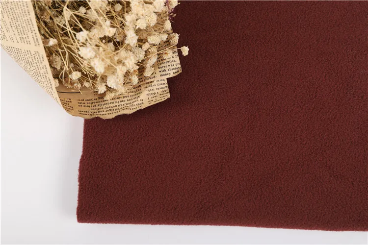 Double sides brushed polar fleece fabric for winter blankets