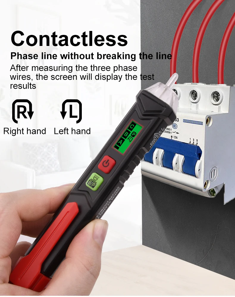 MAYILON  Ht100p Phase Non Contact Voltage Tester With Lcd Display Ac12v To 1000v Buy Phase Non Contact Detector