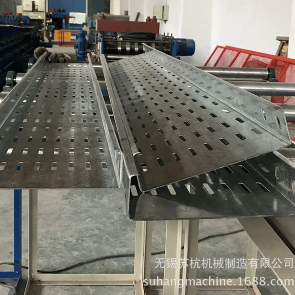 Automatic Production Punching Cable Tray Roll Forming Machine Perforated Cable Tray Production Line
