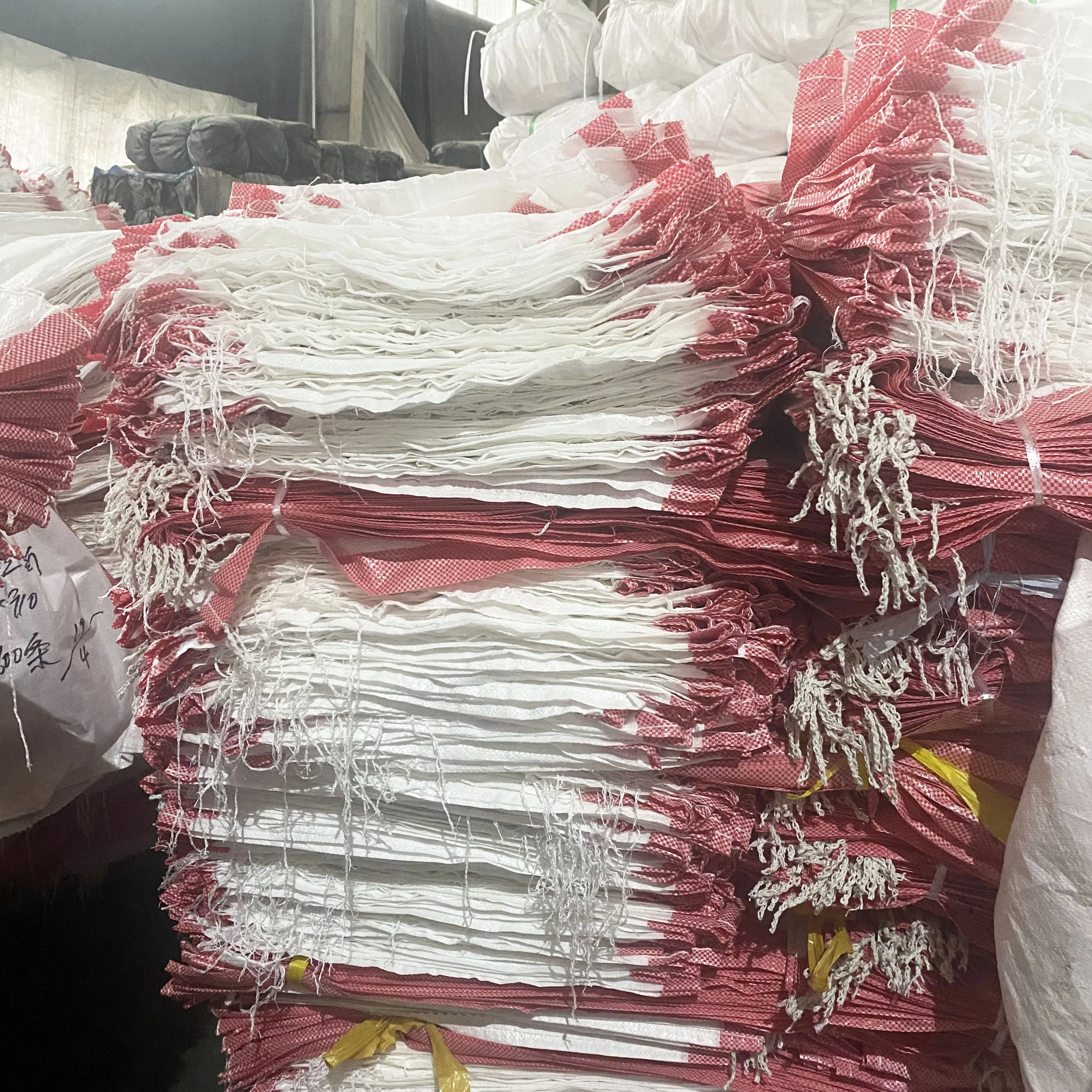 Wholesale 25kg 50kg Polypropylene PP Woven Sacks Grain Wheat Maize Beans Feed Fertilizer Industry Packaging Bag