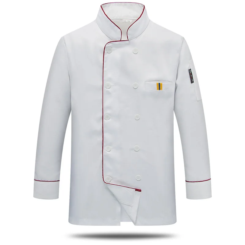 Good quality white kitchen work clothes long sleeved short sleeved Chef work clothes hotel cooking uniform