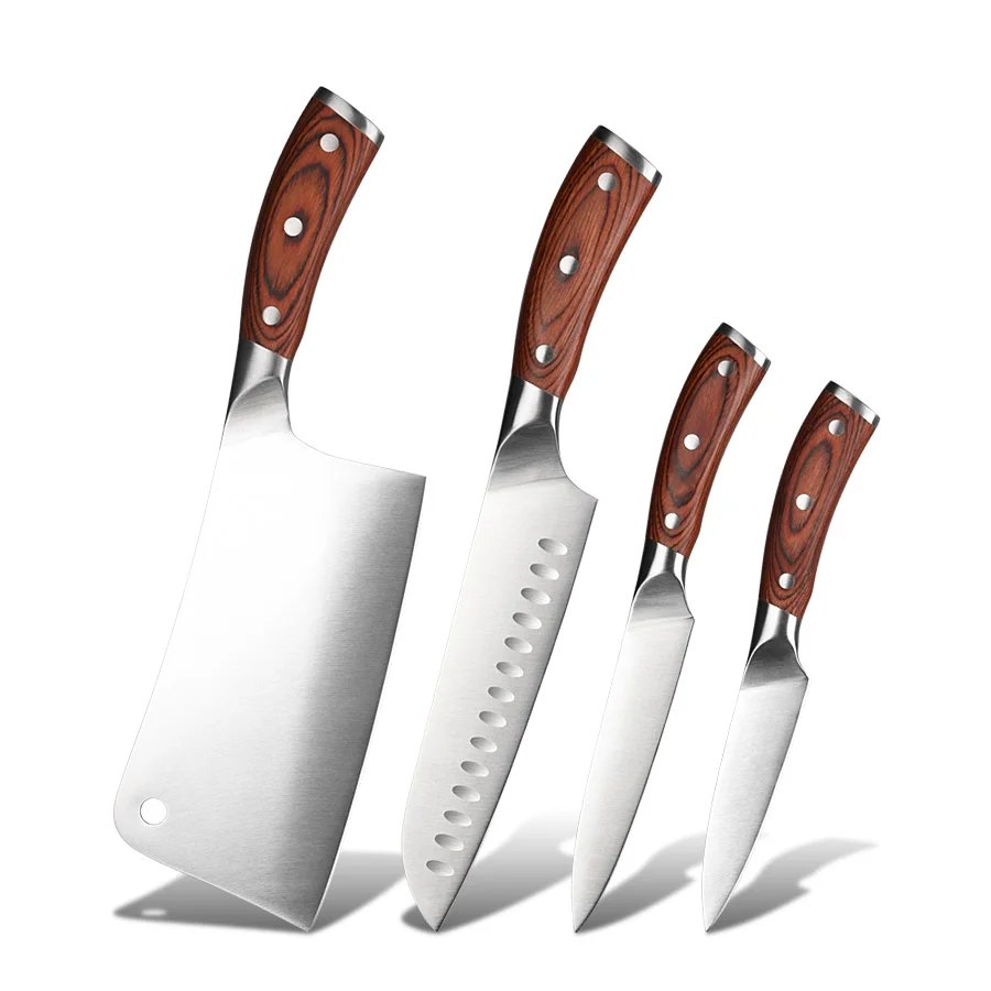 Beech wood Cutting Board with Knife Block holder stand