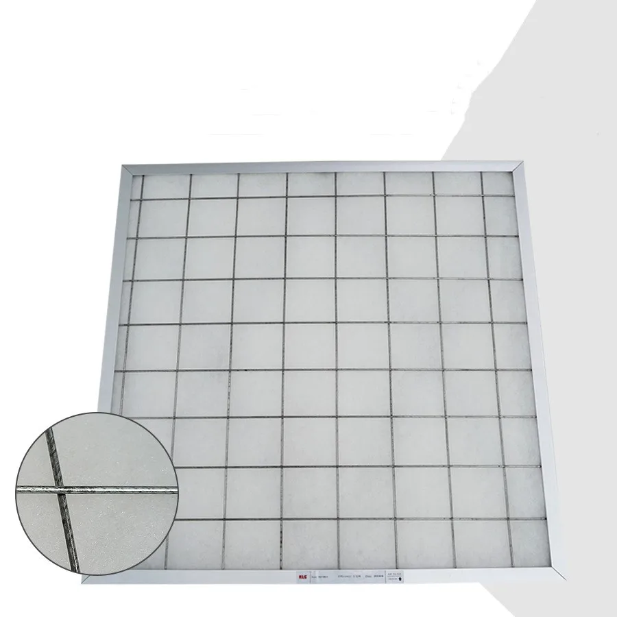 G3 G4 primary filter cotton filters with aluminum  frame paper frame purification unit filter screen