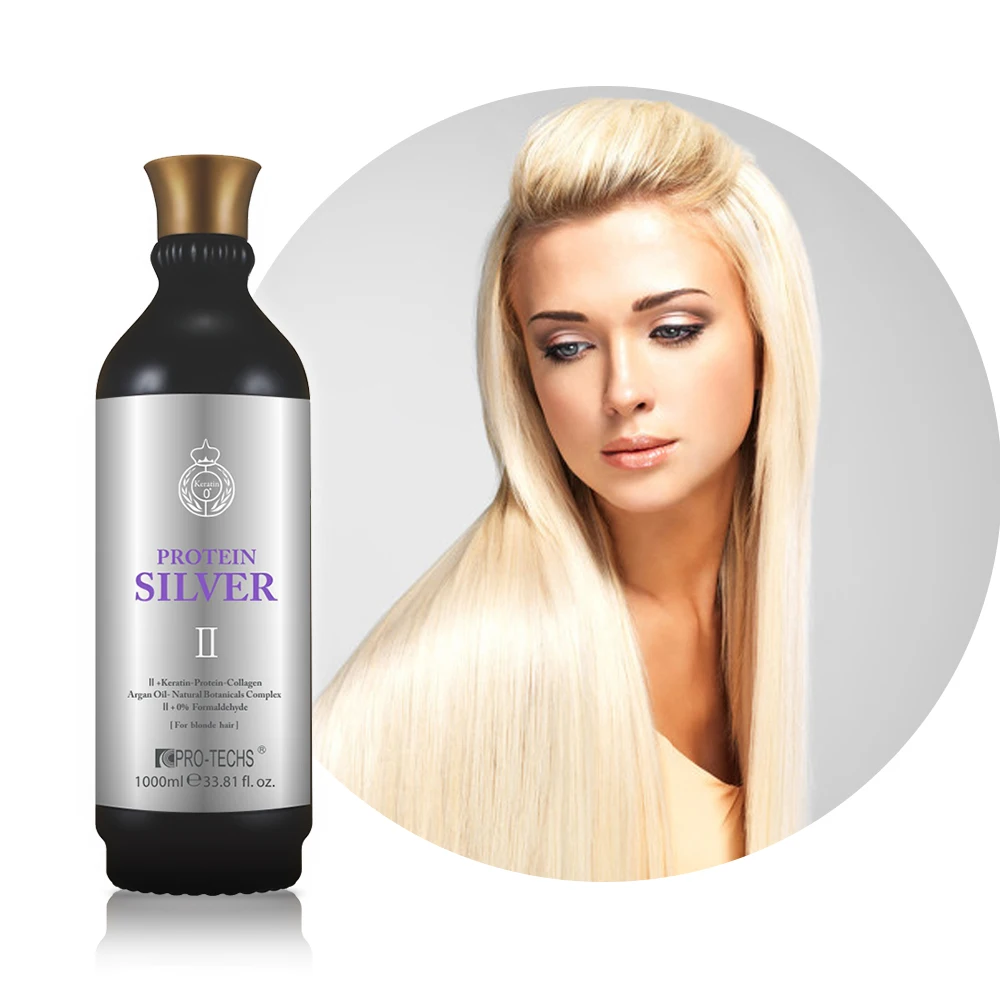 OEM Professional Salon Use Collagen Botanicals Silver Hair Keratin Straightening Brazilian for Blonde Hair