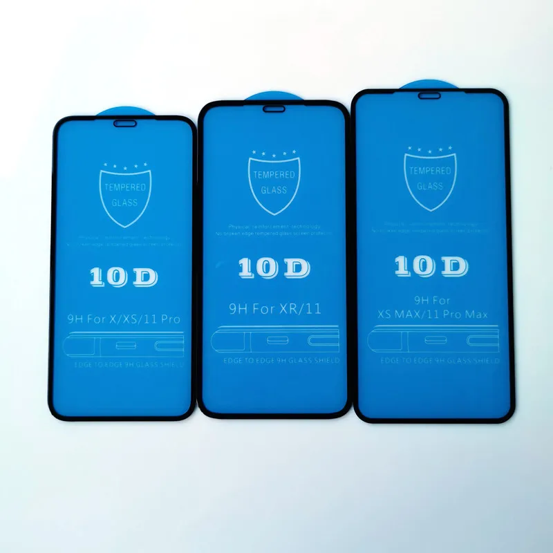 10D Curved 9H hot selling screen protector in stock Tempered Glass Screen Protector For iPhone 11 Pro max