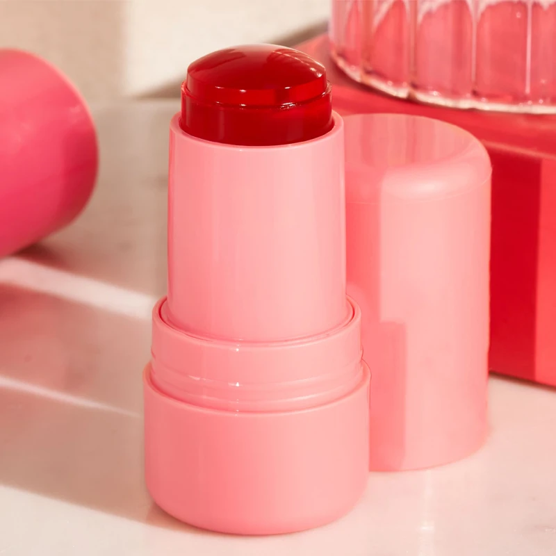 Custom Logo Jelly Blush Blusher Stick With Lip Cheek Tints Long Lasting Vegan Unique Face Private Label Makeup Jelly Blush Tint