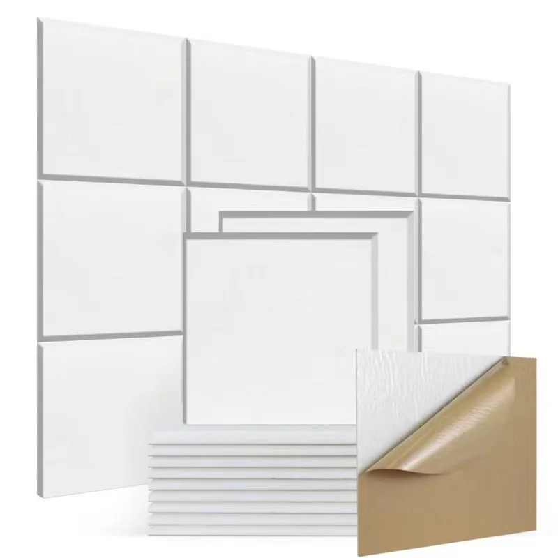 Self-Adhesive Polyester Acoustic Panel 30x30cm size Wall Panels Soundproofing for Studio Equipment