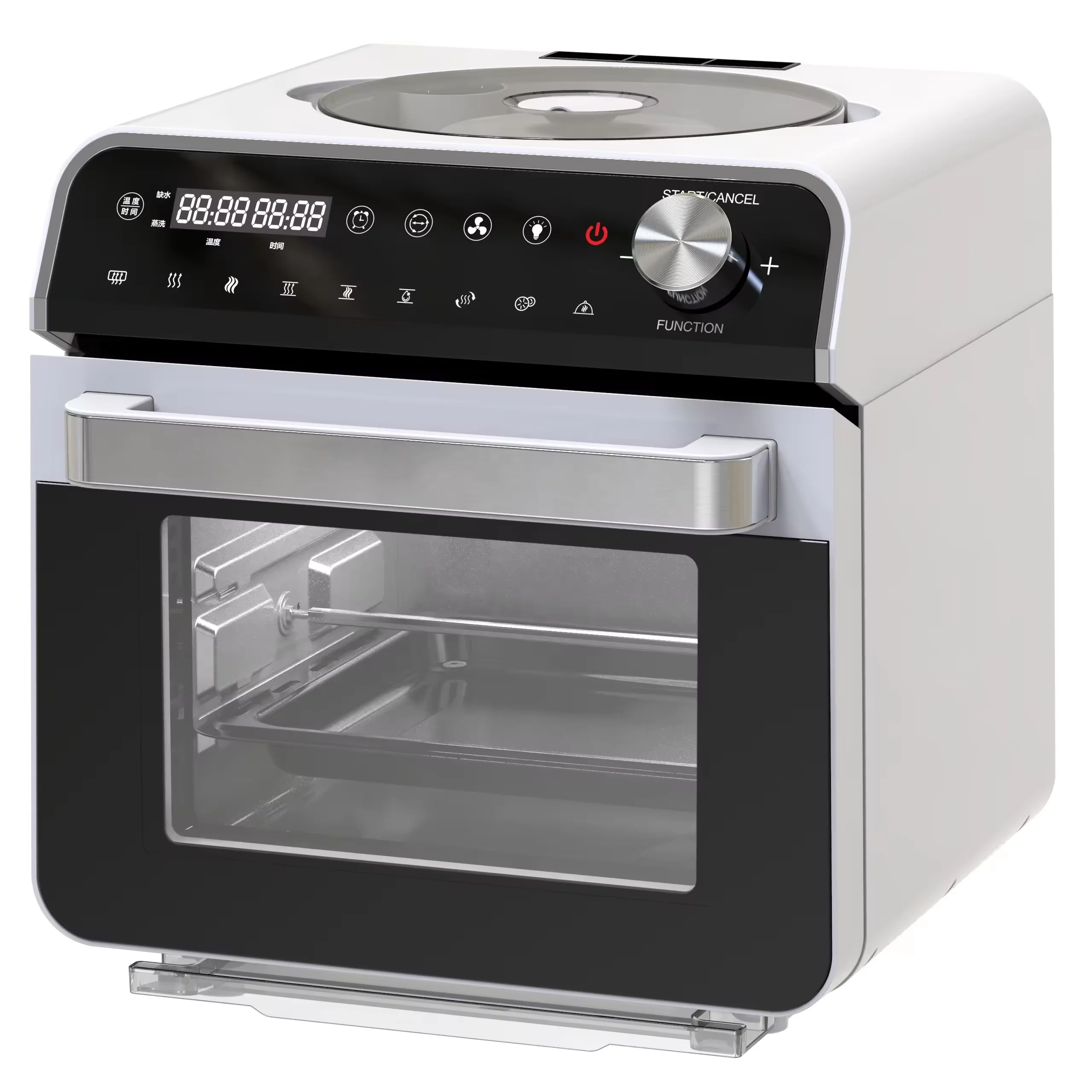 Manufacture 10L 2400W Healthy Cooking  Touch Screen Digital Double Dual Basket Air Fryer