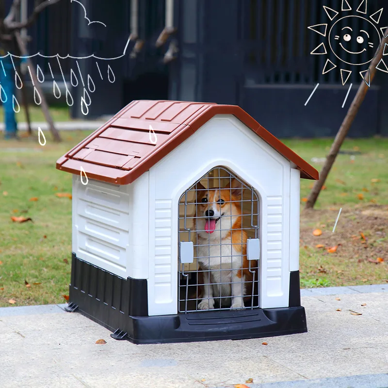 Wholesale dog house high quality waterproof plastic outdoor dog house