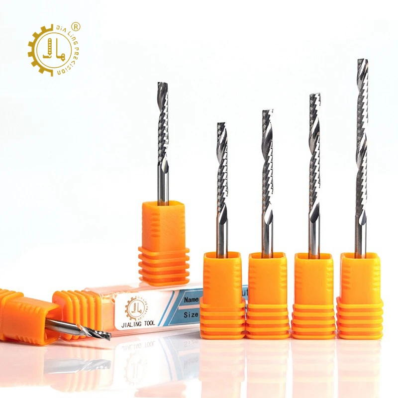 Spiral Upcut Router Bit Endmill One Flute 3 mm Up Cut Carbide End Mill Manufacturer Single Flute O Flute End Mill