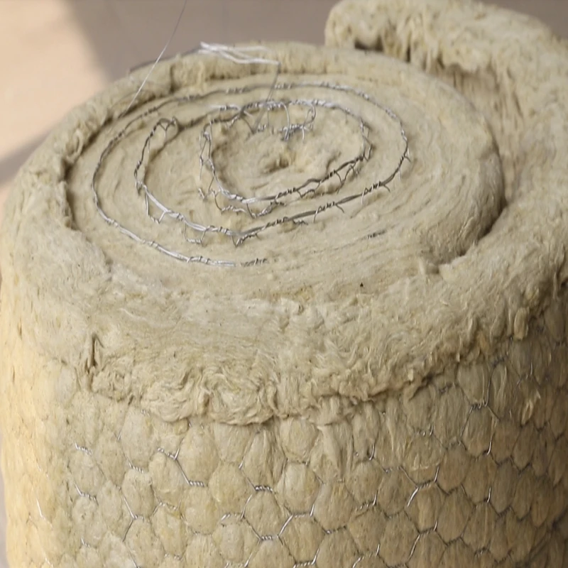 High quality thermal roll thermal blanket 50MM 100kg/m3 rock wool blanket rockwoo insulation