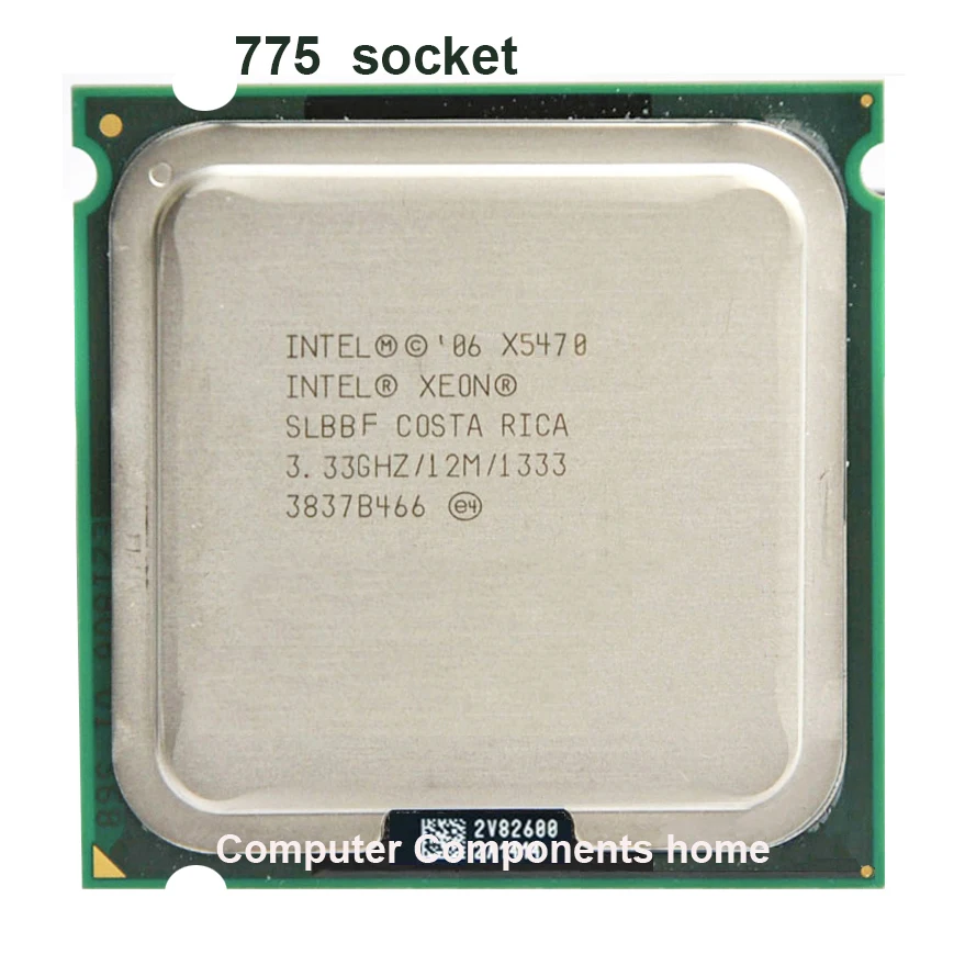 Процессор INTEL xeon X5470 LGA775 CPU Процессор (3,33 ГГц/LGA771/12 Мб кэш-памяти L2/четырехъядерный процессор/FSB 1333) scoket 771 до 775 CPU гарантия 1 yera