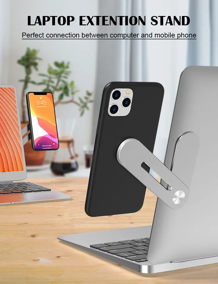 
Magnetic Mobile phone Laptop Screen Side Holder Magnetic Suction Laptop Extension stand 