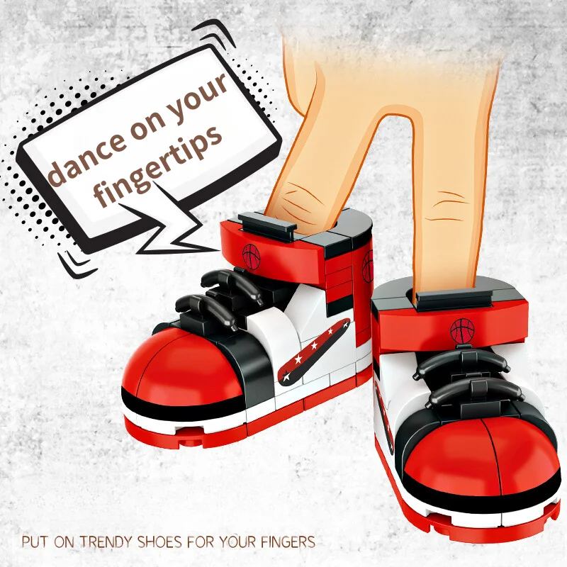 Multiple Plastic Mini Shoes Building Block 3D Puzzle Toy kid Brick BlocK Gift Educational toys