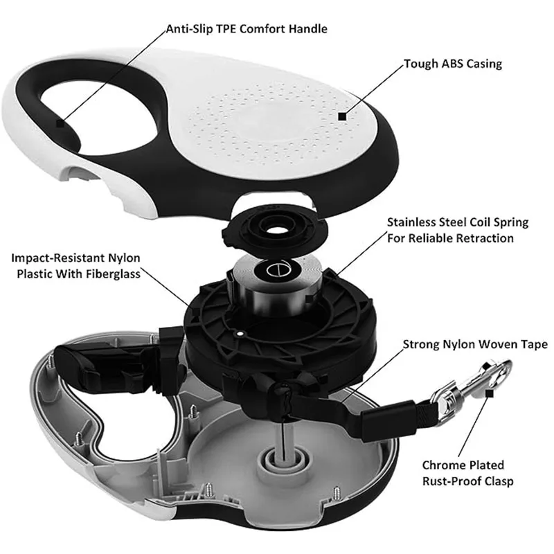 XCHO  high quality pet leashes dog automat dog lead extendable dog leash