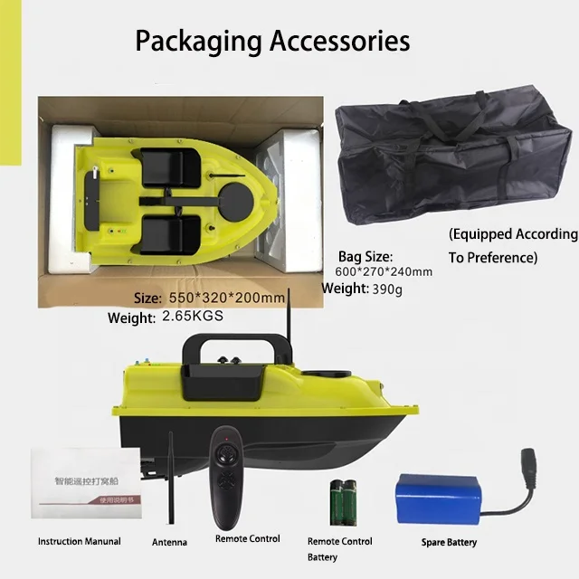 Hot-selling Fishing Boat 500 Meters Remote Control Bait And Hook Boat