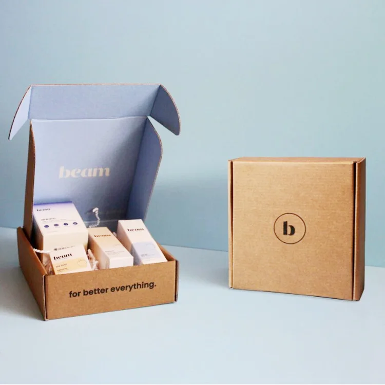 Customized Recycled Cardboard box 6*3*3 Custom Shipping Box Amazon Mailer boxes