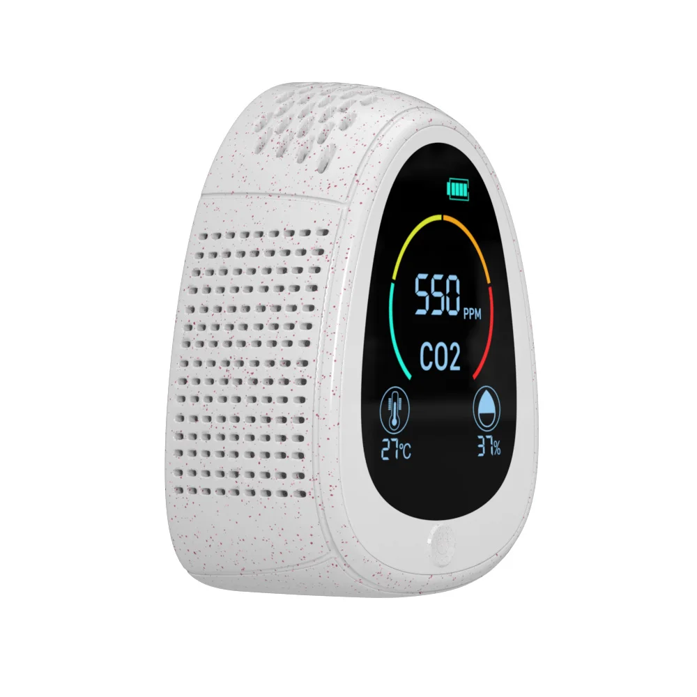 2022 Wifi Desktop Carbon Dioxide Co2 Air Detector And Fire Smoke Alarm Greenhouse Co2 Monitor Gas Analyzer Ppm Meter