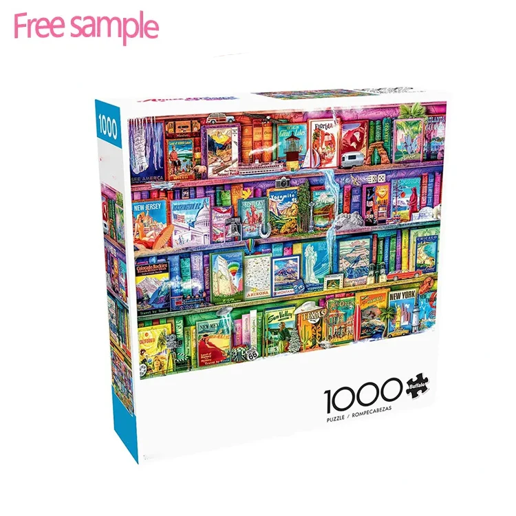 Custom Logo Hot Selling 1000 Pieces Game Adult Jigsaw Puzzle