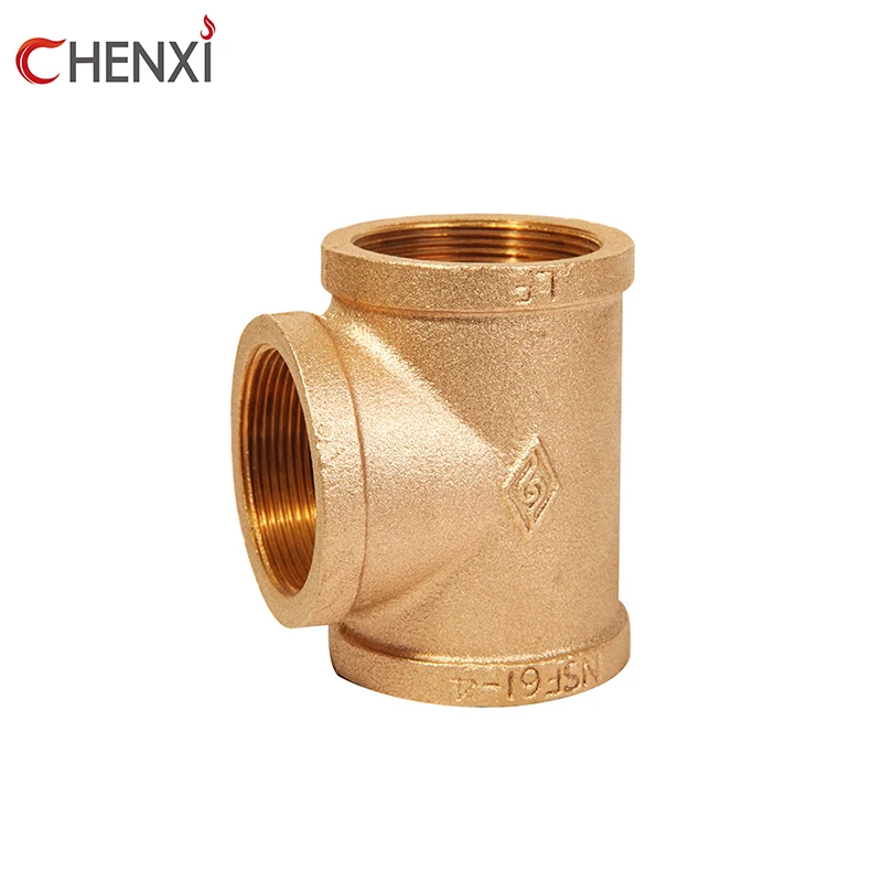 Chenxi high quality bronze brass pipe fittings coupling elbow tee cross flange